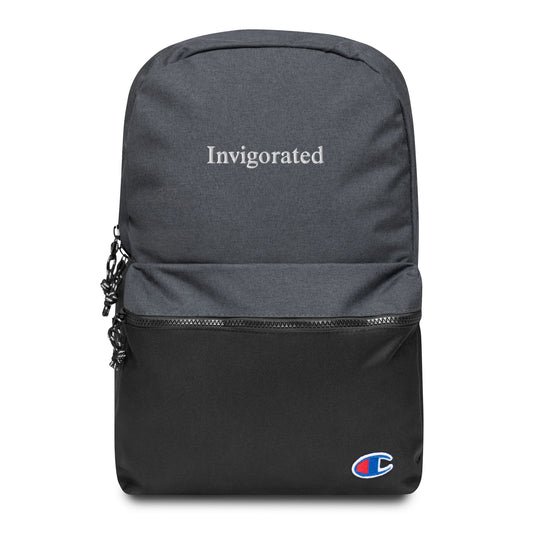 Embroidered Invigorated Backpack with Champion Sponsor